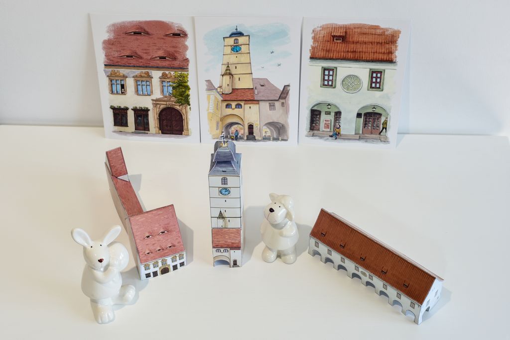 Puzzle 3D - Sibiu la cutie | Timisoara la cutie - 3