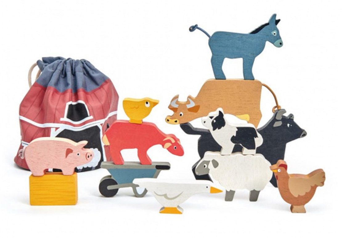 Set animale domestice - 13 piese | Tender Leaf Toys