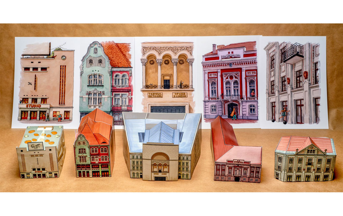 Puzzle 3D - Timisoara la cutie - Cartierul Cetate (5 cladiri) | Timisoara la cutie - 11