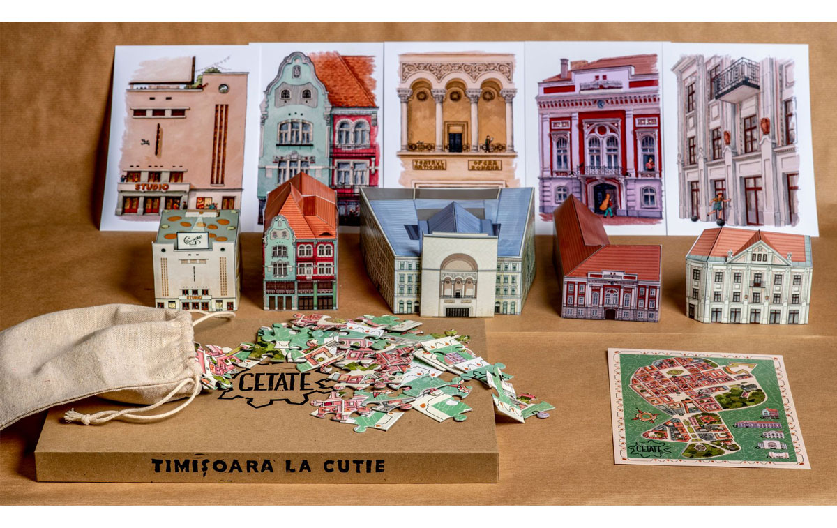 Puzzle 3D - Timisoara la cutie - Cartierul Cetate (5 cladiri) | Timisoara la cutie - 12