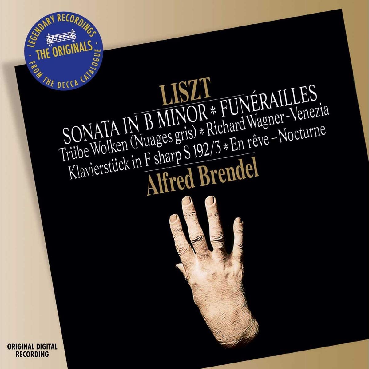 Liszt: Sonata in B minor; Funerailles | Alfred Brendel
