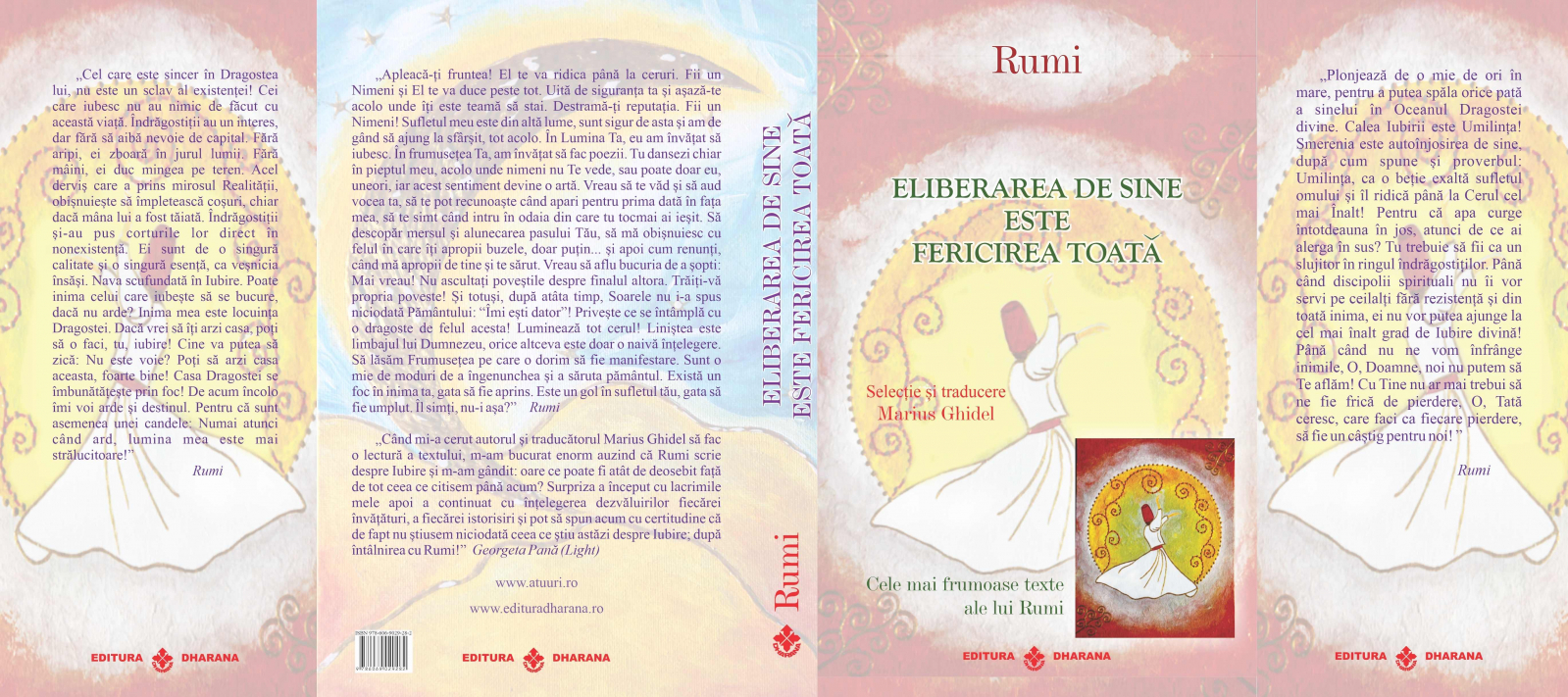 Set carti Rumi - Cele mai frumoase texte: A iubi inseamna sa ajungi la Dumnezeu / Eliberarea de sine este fericirea toata | Rumi - 3 | YEO