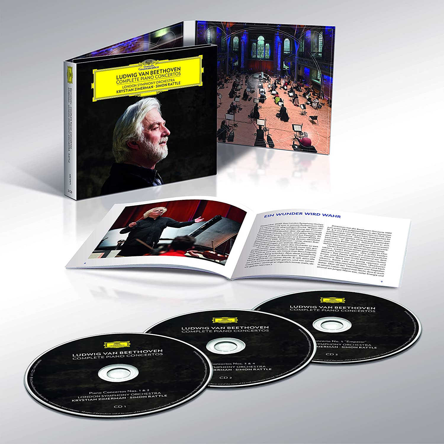 Beethoven: Complete Piano Concertos (3-CD digipack) | Krystian Zimerman, Simon Rattle, London Symphony Orchestra