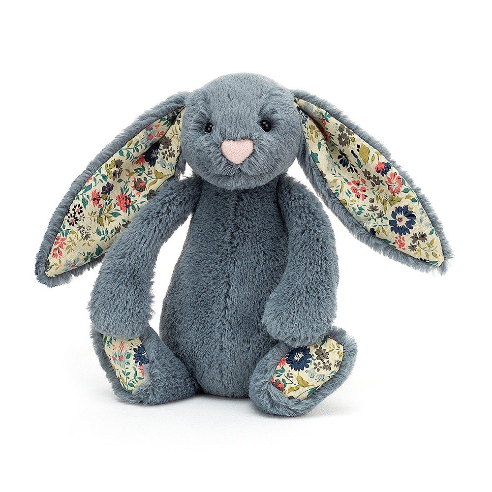 Jucarie de plus - Blossom Dusky Blue Bunny, 18 cm | Jellycat