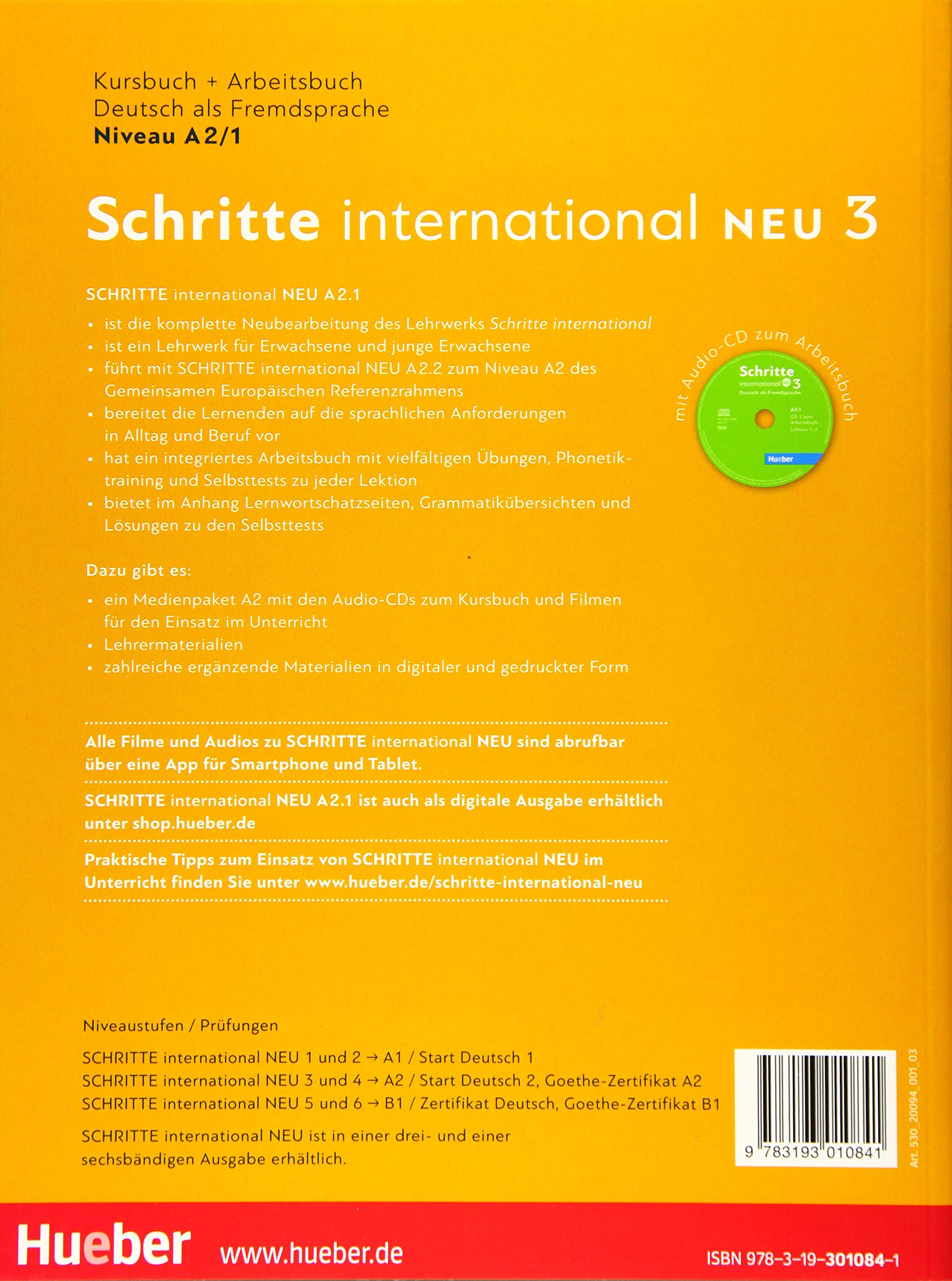 Schritte International Neu 3 - Kurs - und Arbeitsbuch A2.1 - Nivel incepator | 
