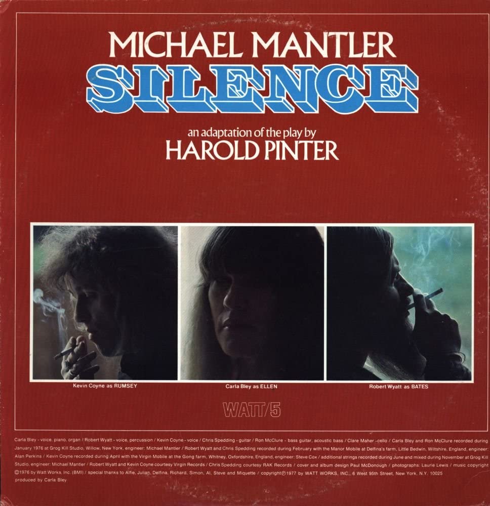 Silence - Vinyl | Michael Mantler