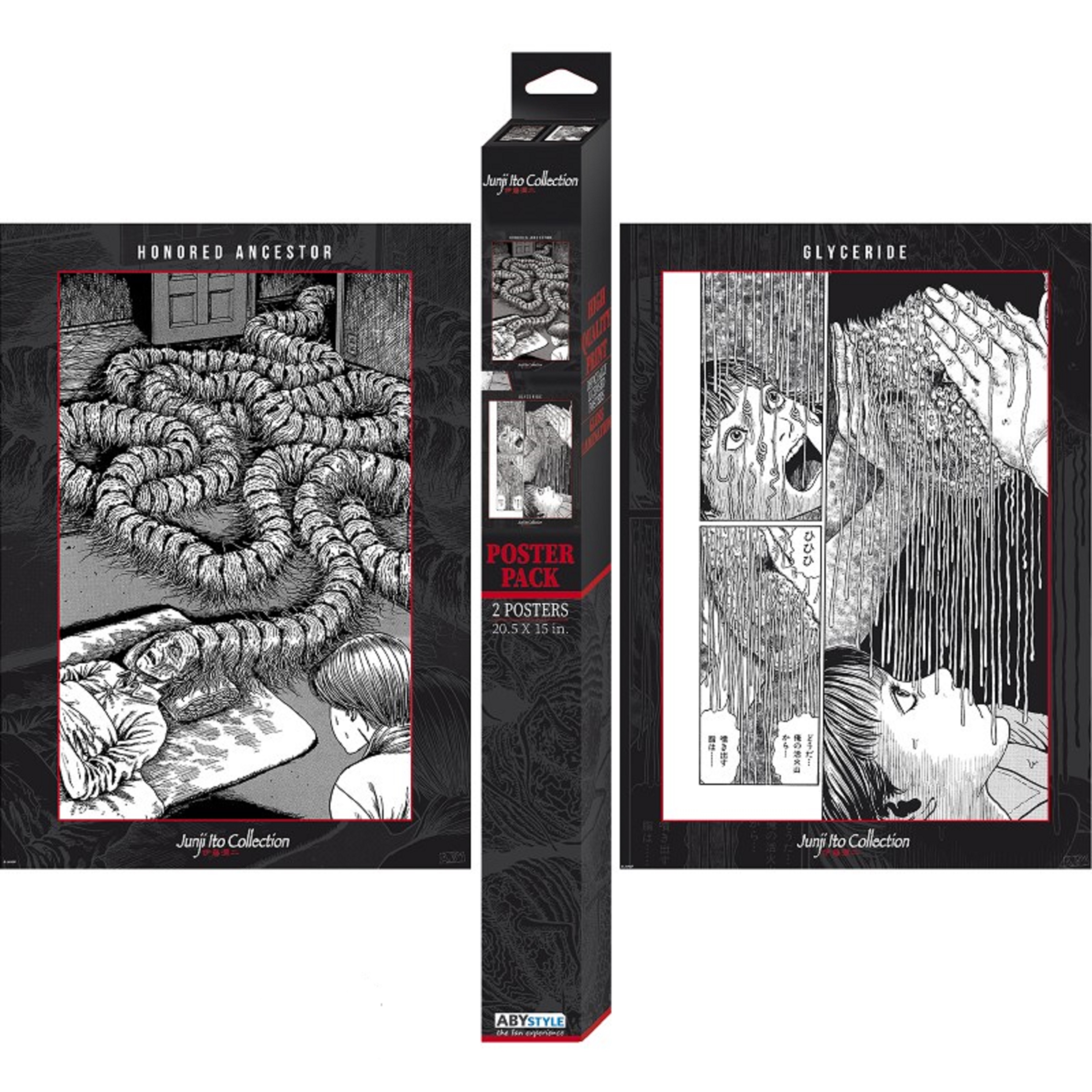 Set 2 postere - Junji Ito - Artworks, 2 buc. | AbyStyle