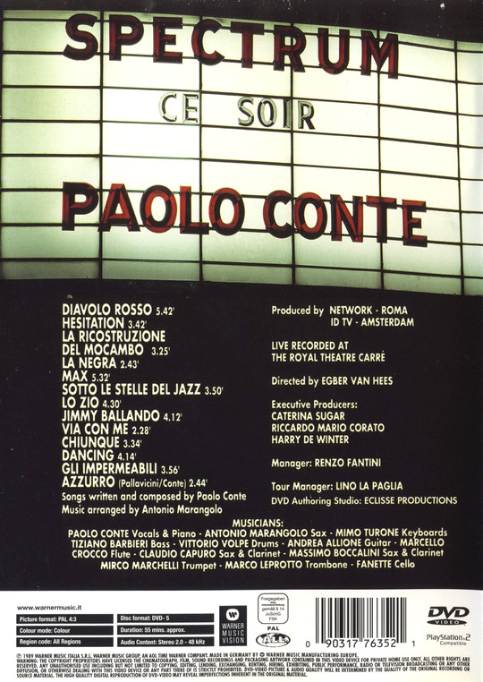 Nel Cuore Di Amsterdam... (DVD) | Paolo Conte