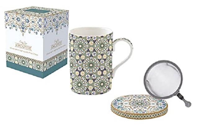 Cana cu capac si infuzor - Marocco Green