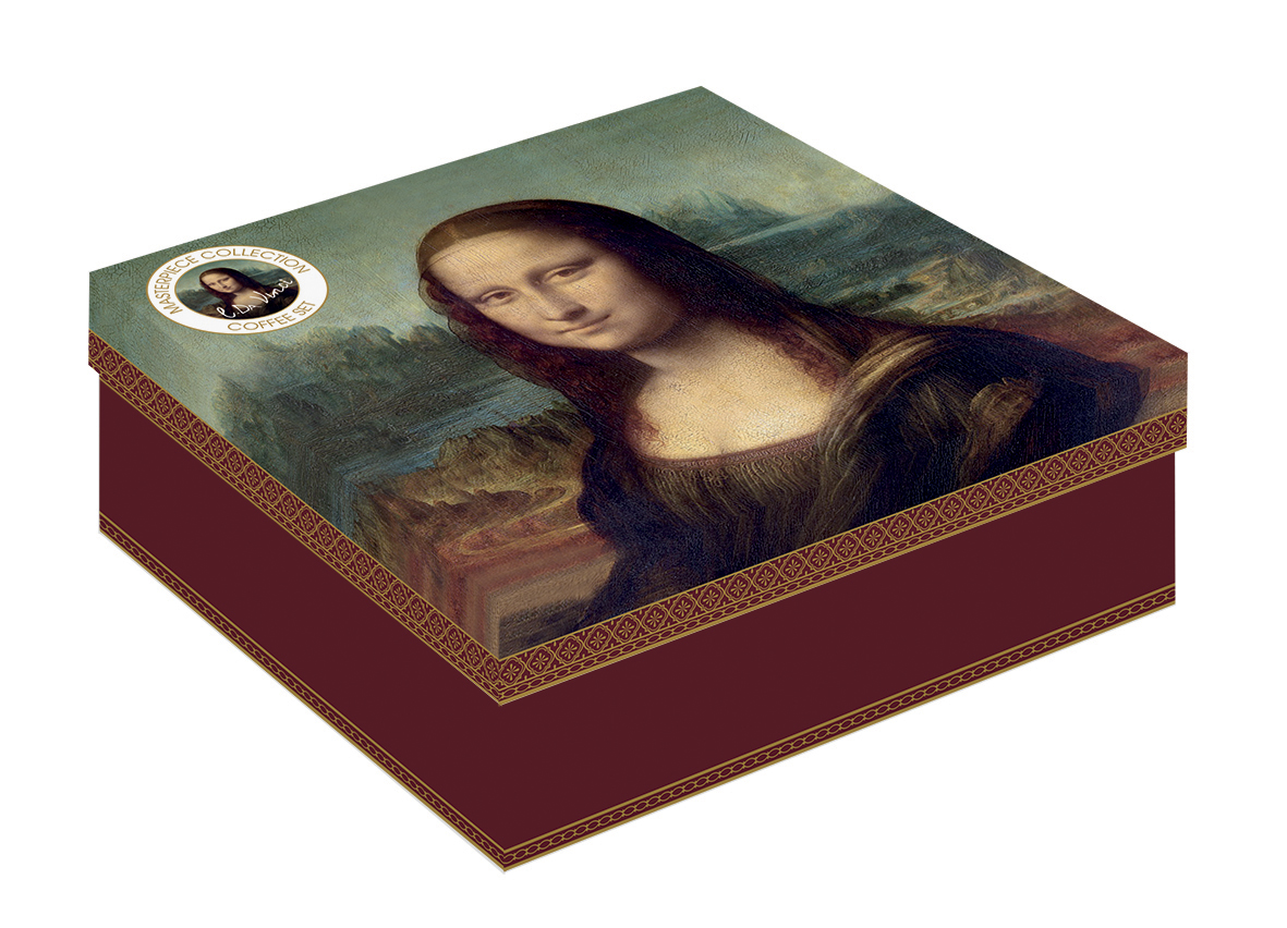 Set 2 cesti de cafea cu farfurie - The Mona Lisa | Nuova R2S