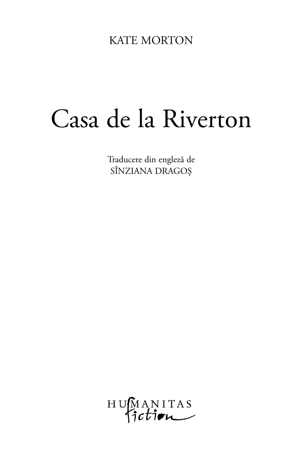 Casa de la Riverton | Kate Morton - 1 | YEO