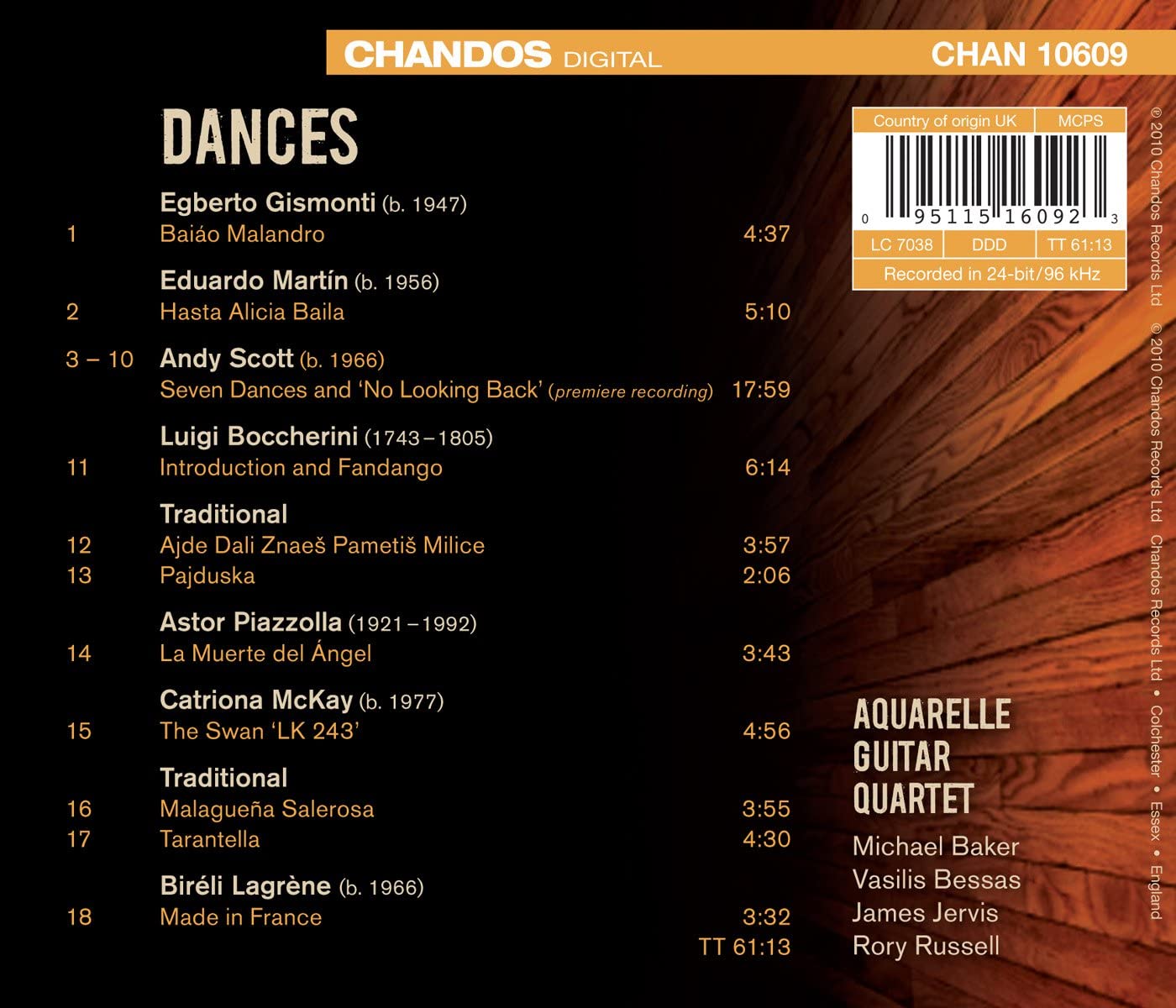 Dances | Aquarelle Guitar Quartet