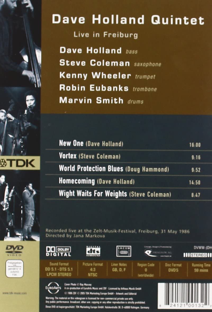 Dave Holland Quintet - Live In Freiburg (DVD) | Dave Holland Quintet