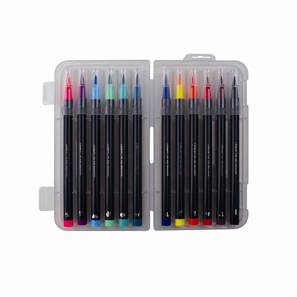 Set 12 carioci tip pensula - Brush Markers | Legami