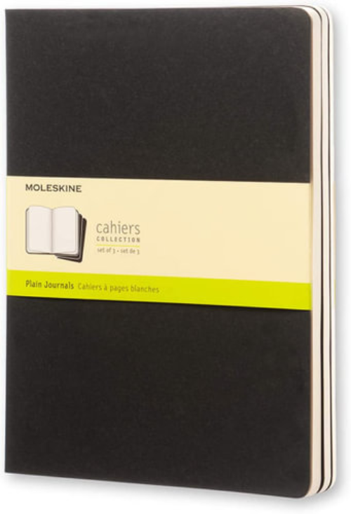 Set 3 caiete - Moleskine Cahier - Extra Large, Plain - Black | Moleskine - 6 | YEO