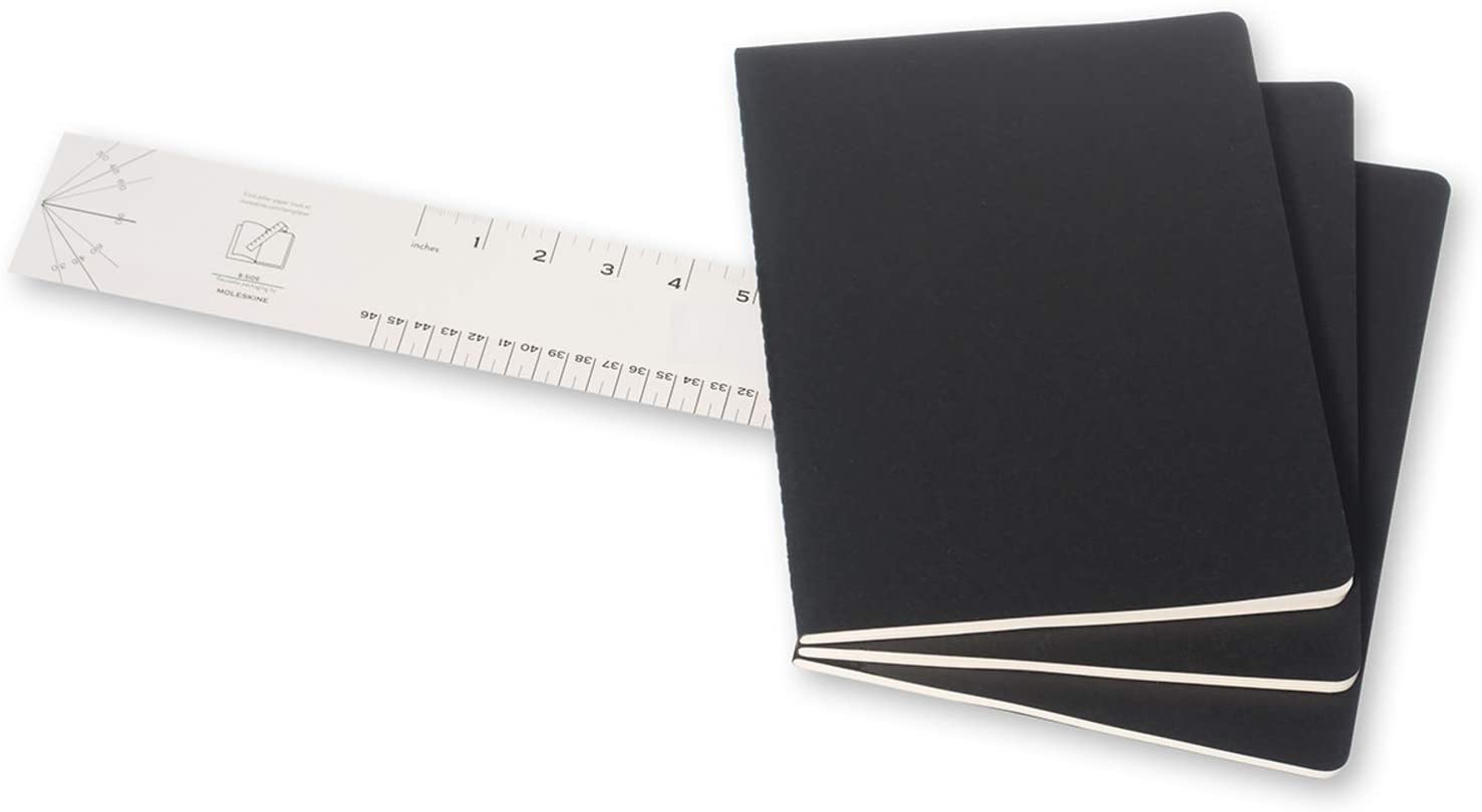 Set 3 caiete - Moleskine Cahier - Extra Large, Plain - Black | Moleskine - 1 | YEO