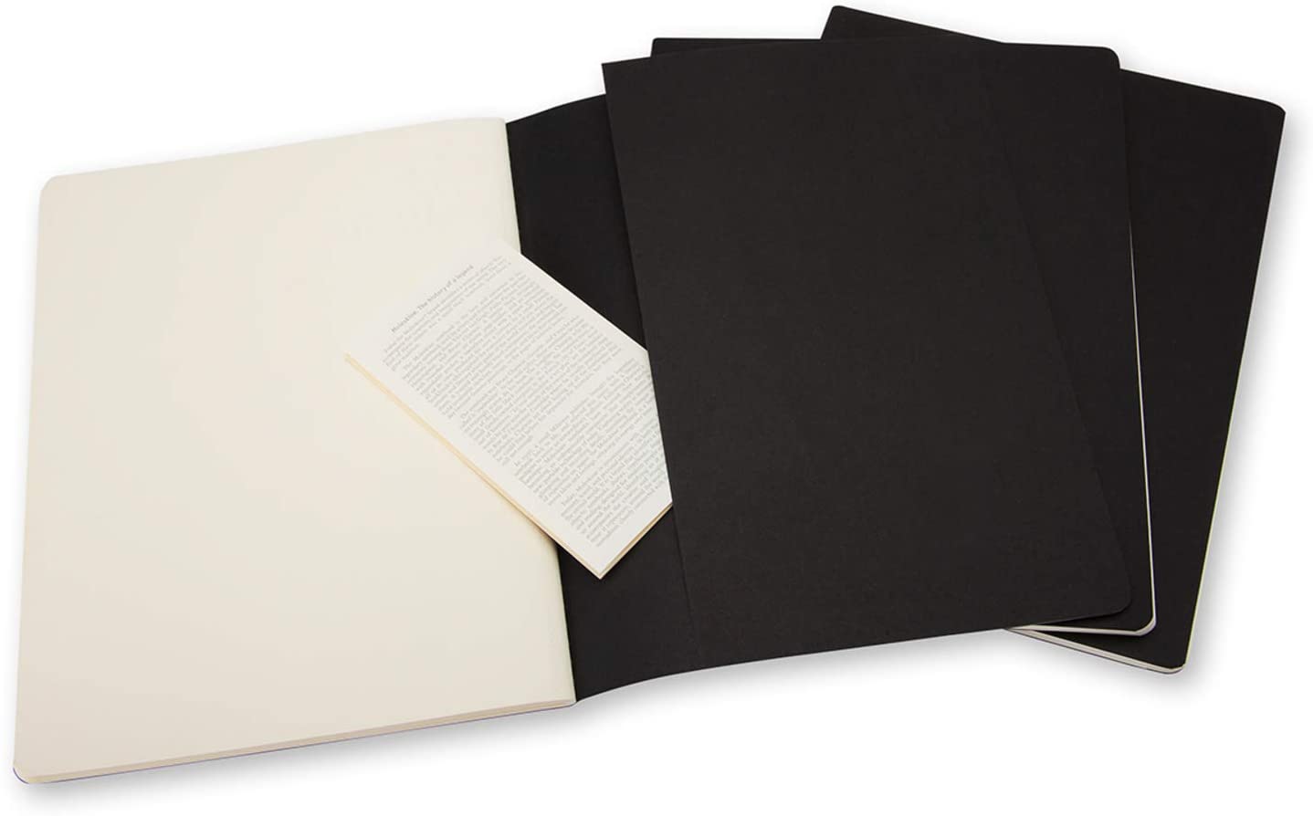 Set 3 caiete - Moleskine Cahier - Extra Large, Plain - Black | Moleskine - 4 | YEO