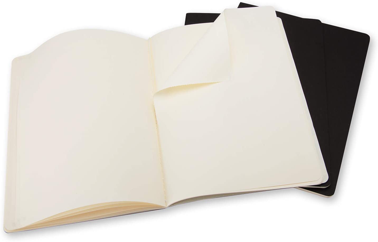 Set 3 caiete - Moleskine Cahier - Extra Large, Plain - Black | Moleskine - 5 | YEO