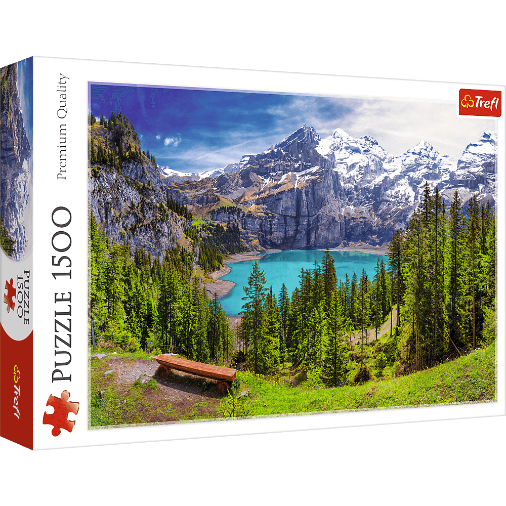 Puzzle 1500 de piese - Lake Oeschinen, Alps, Switzerland | Trefl