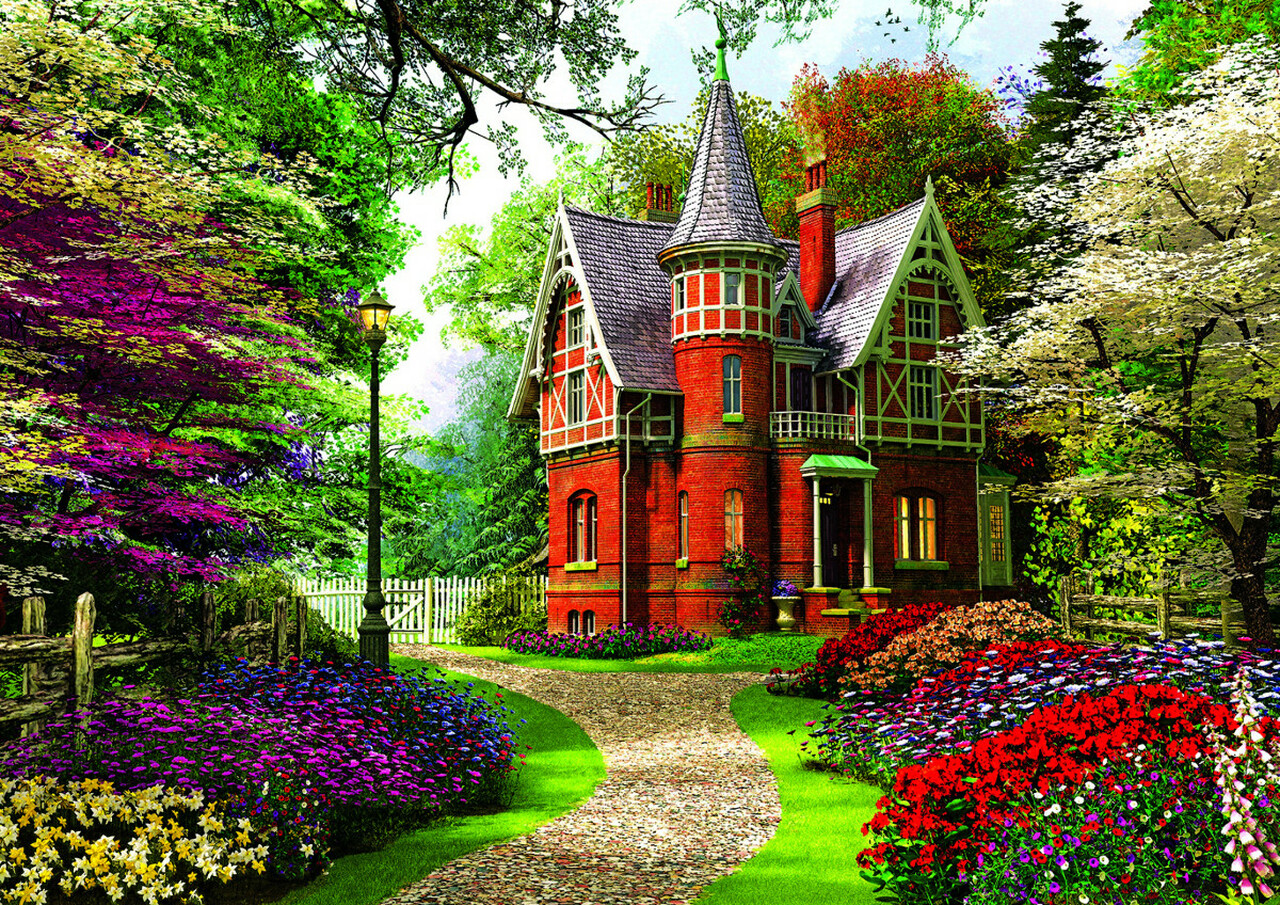 Puzzle - Casa In Stil Victorian | Trefl - 1