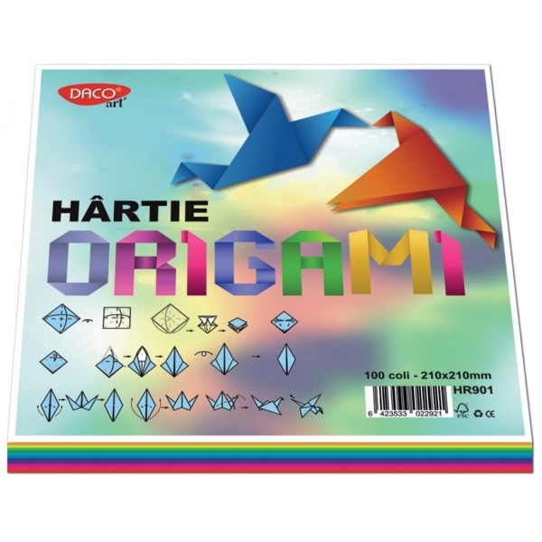 Hartie Origami 21 X 21cm 100 Coli | Daco Art