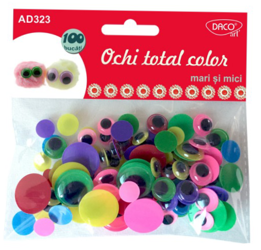 Accesorii craft - Ochi total color - Mari si mici | Daco