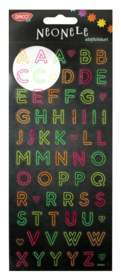 Stickere - Neonele - Letters | Daco