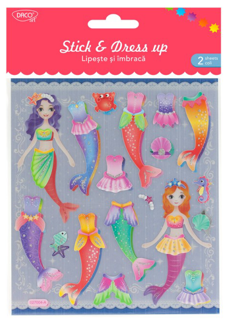 Stickere - Stick and Dress Up - Mermaid | Daco