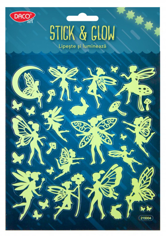 Stickere - Stick and Glow - Fairies | Daco