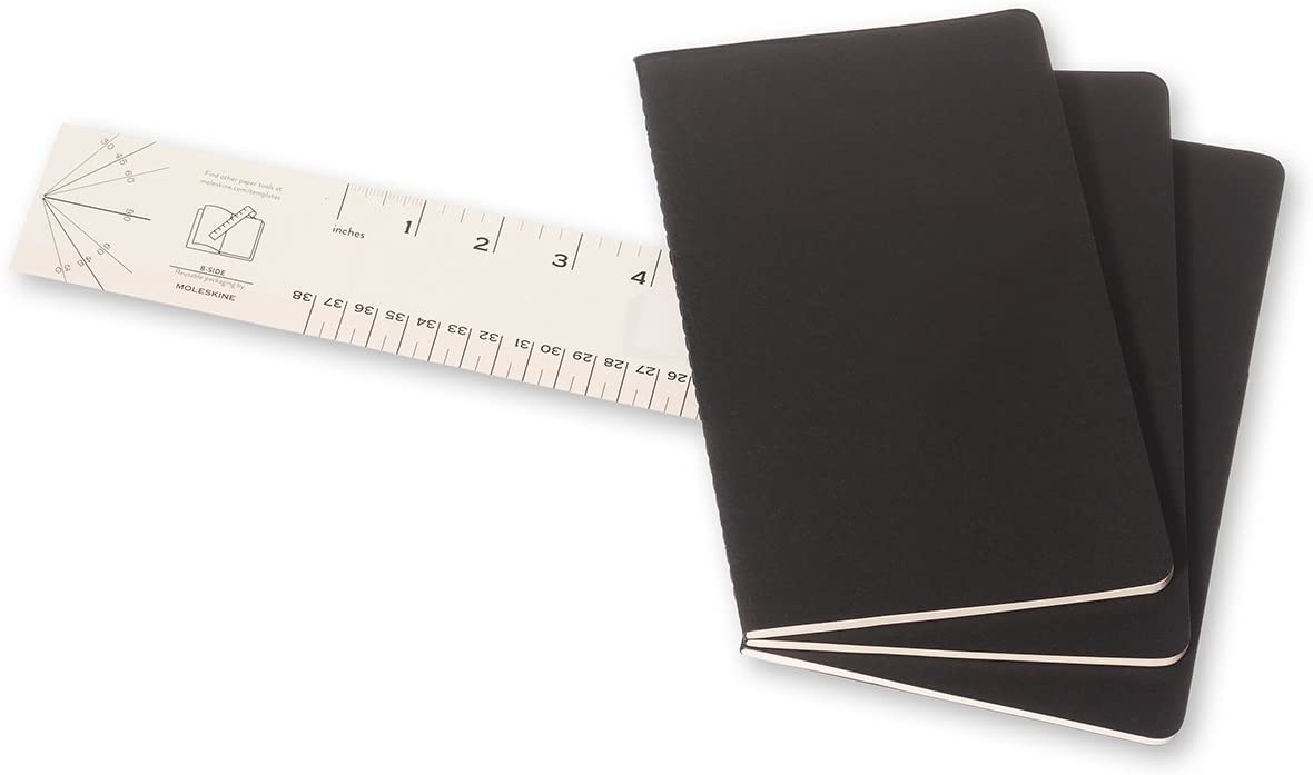 Set 3 carnete Moleskine Squared Cahier Journals - Black - Large | Moleskine - 3 | YEO