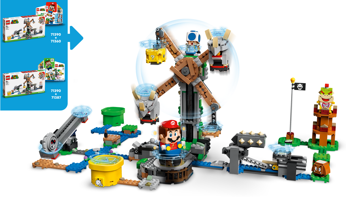 LEGO Super Mario - Reznor Knockdown Expansion Set (71390) | LEGO - 3 | YEO