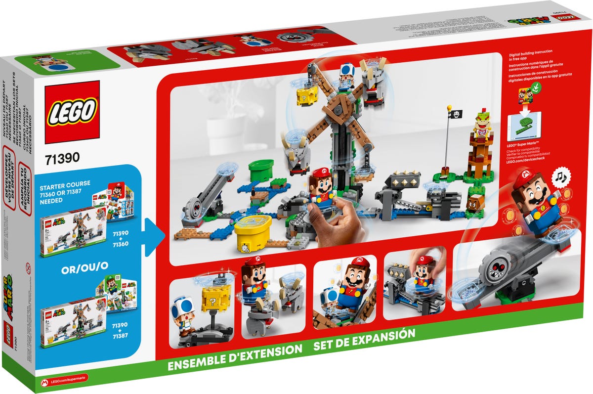 LEGO Super Mario - Reznor Knockdown Expansion Set (71390) | LEGO - 8 | YEO