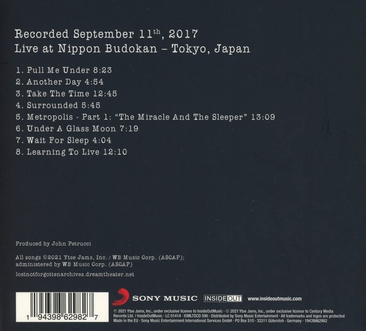 Lost Not Forgotten Archives: Images and Words - Live in Japan, 2017 | Dream Theater