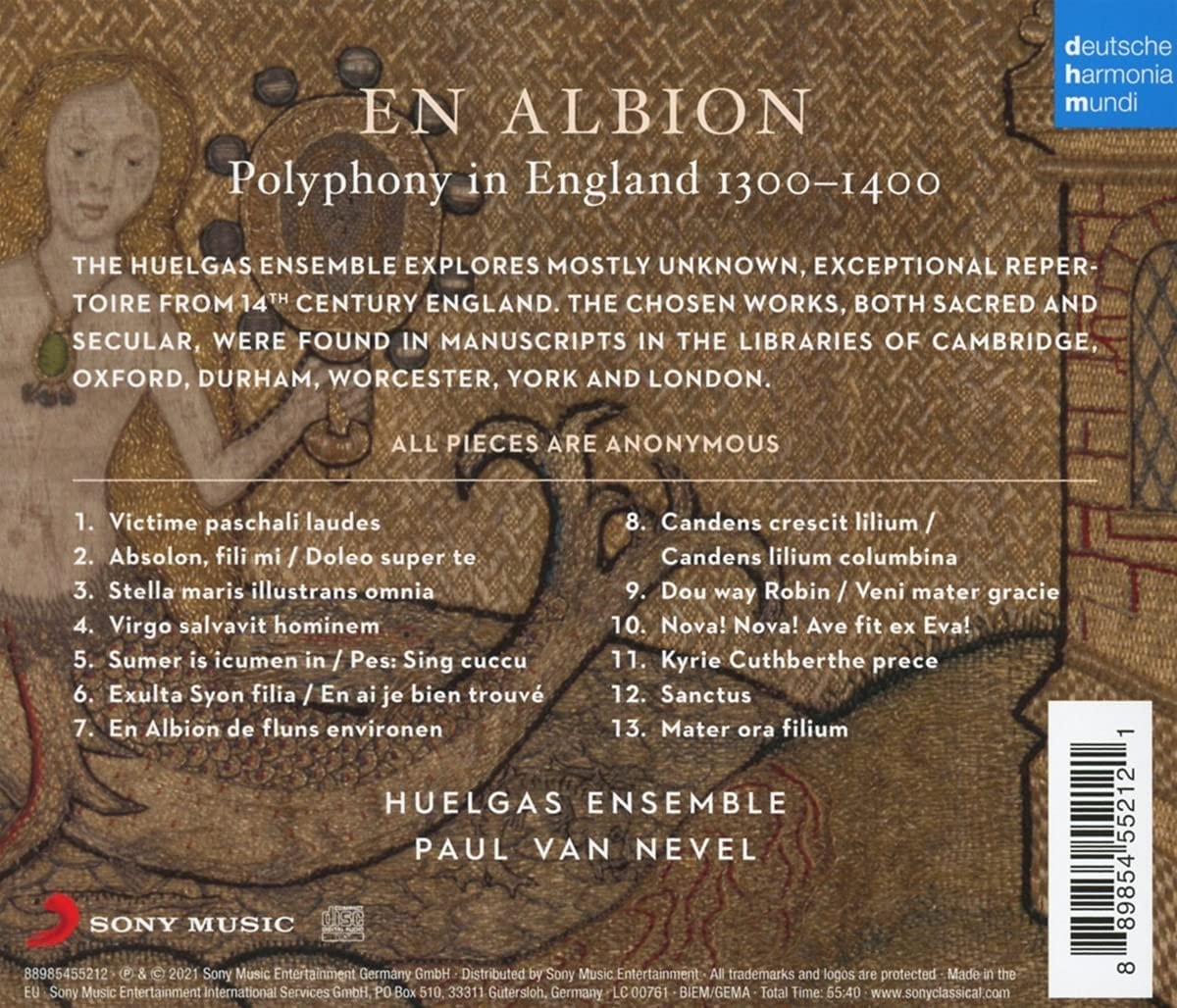 En Albion | Huelgas Ensemble, Paul Van Nevel, Various Composers