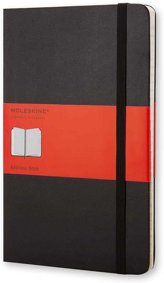 Carnet - Moleskine Address Book - Hard Cover, Large, Alphabetical Tabs - Black | Moleskine - 1 | YEO