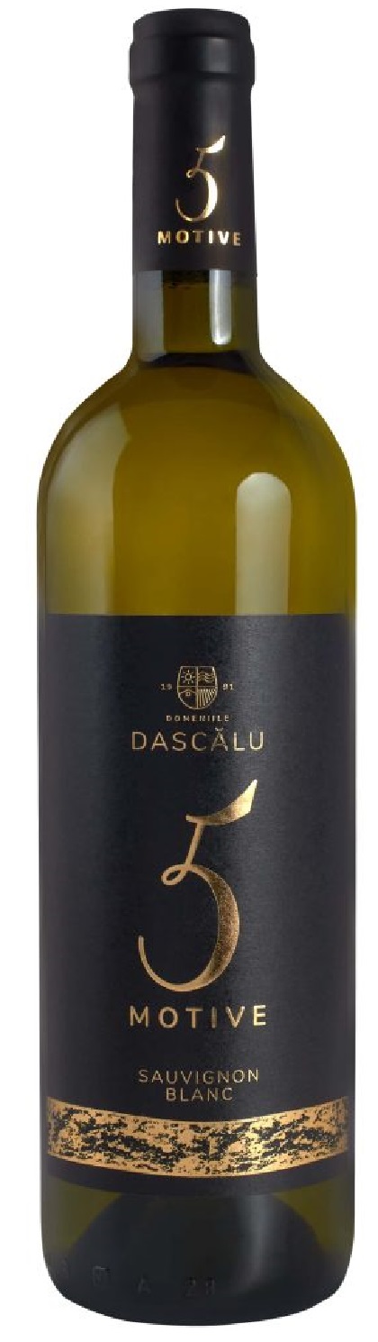 Vin alb - 5 Motive, Sauvignon Blanc, demisec, 2019 | Domeniile Dascalu