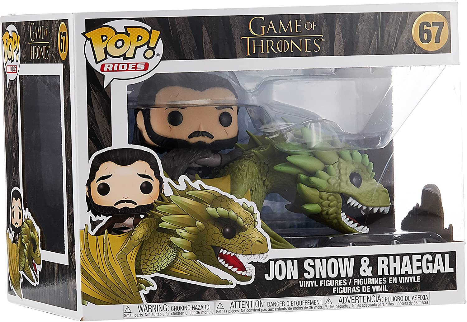 Figurina - Game of Thrones - Jon Snow and Rhaegal | FunKo