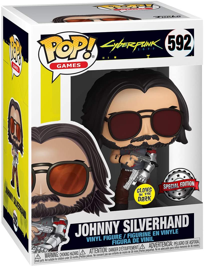 Figurina - Cyberpunk - Johnny Silverhand - Glows in the Dark | FunKo