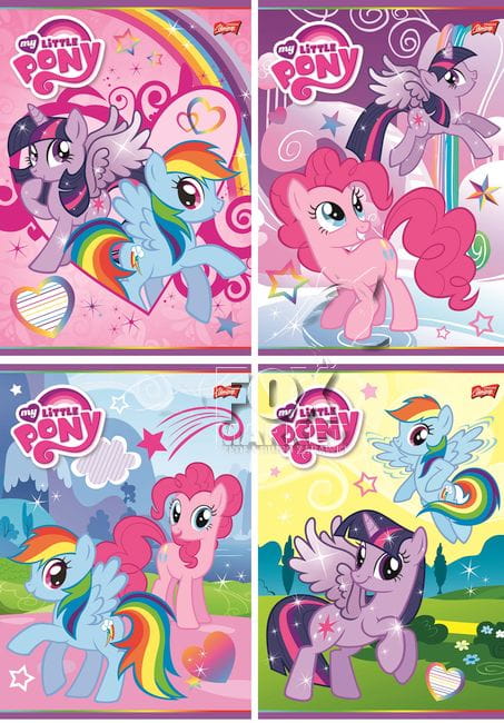 Caiet A5 matematica 16 file - My Little Pony (mai multe modele) | Unipap