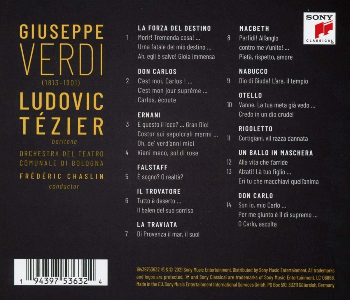 Ludovic Tezier: Verdi | Giuseppe Verdi, Ludovic Tezier