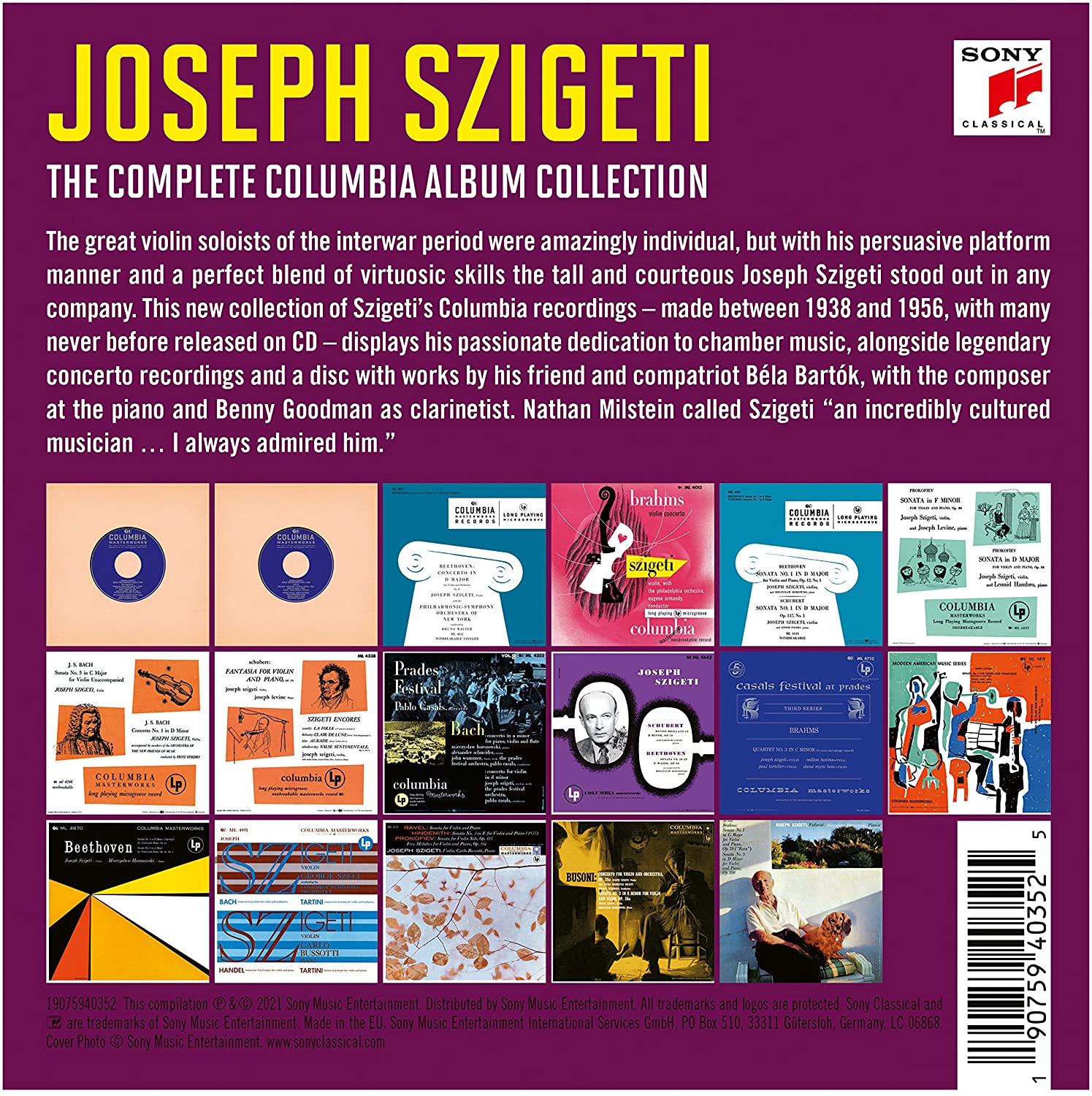 Joseph Szigeti - The Complete Columbia Album Collection | Joseph Szigeti, Various Composers - 1 | YEO