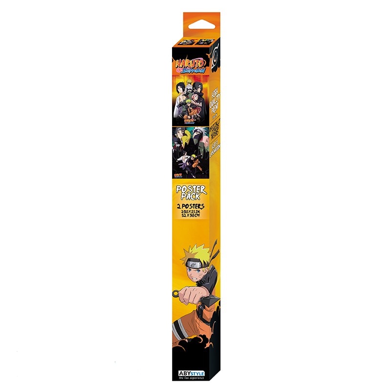 Set 2 Postere - Naruto Shippuden - Ninjas, 52x38 cm | ABYStyle - 1 | YEO