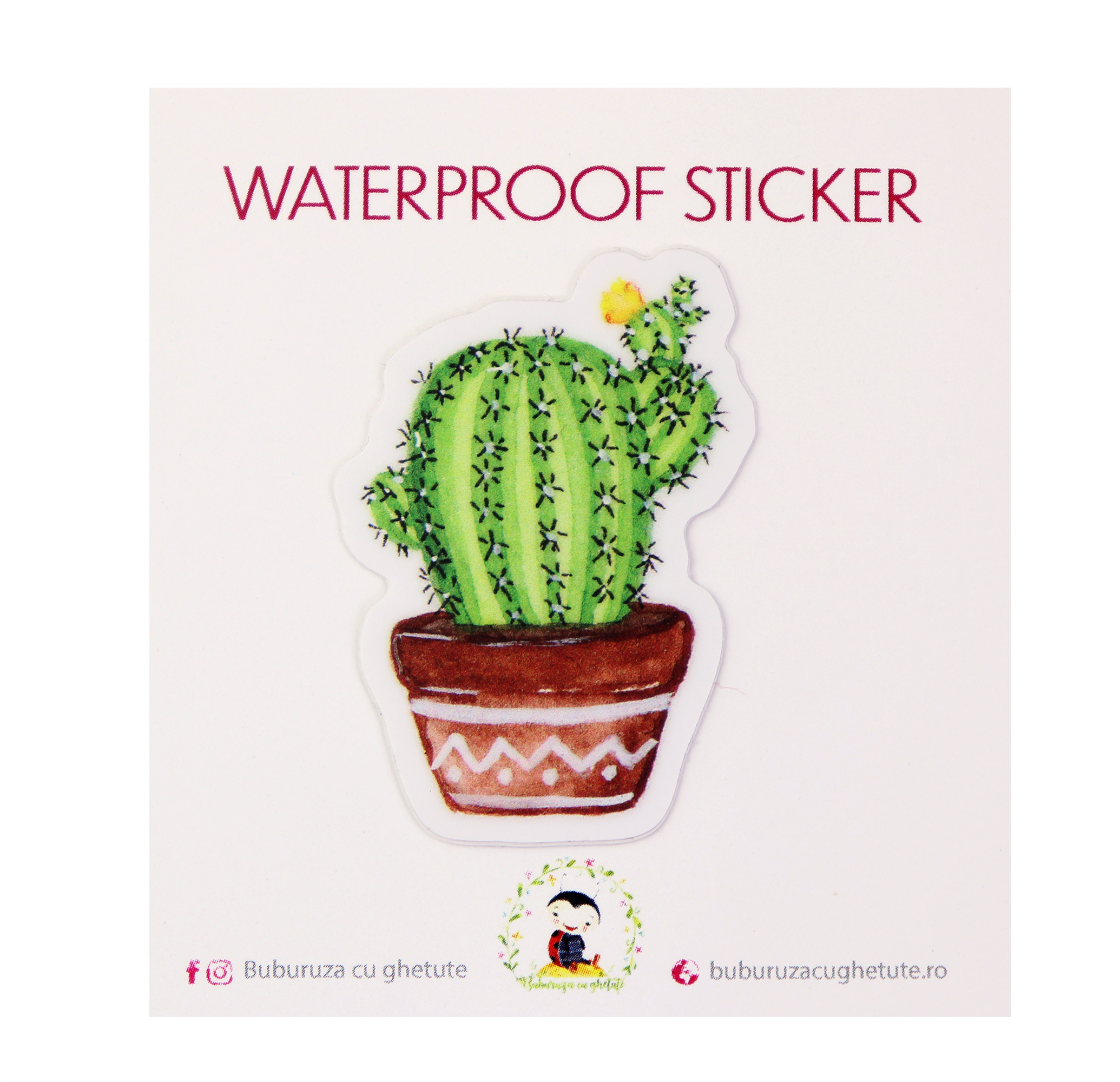 Sticker - Cactus | Buburuza cu ghetute - 1 | YEO