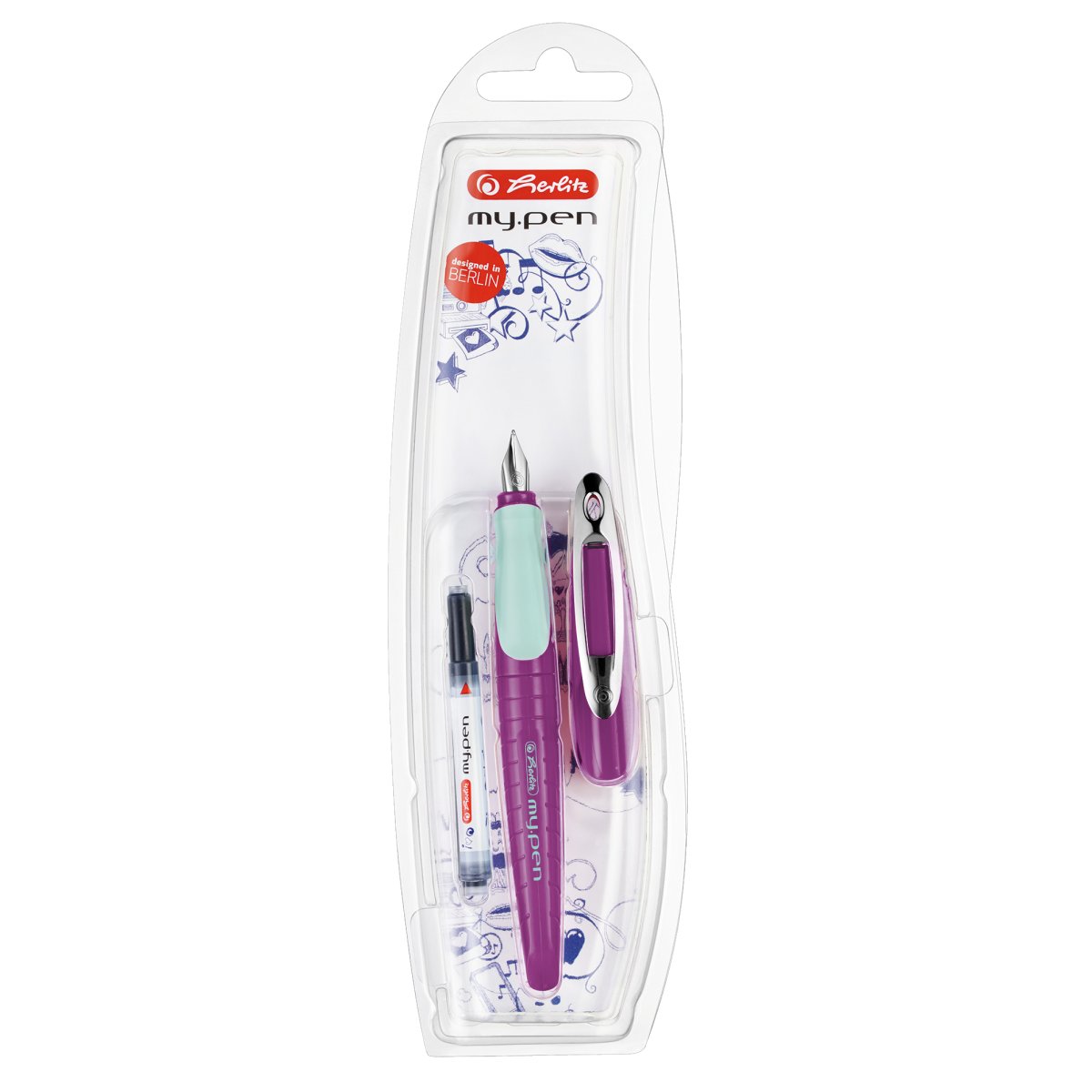 Stilou - My Pen Penita M, Purple/Mint | Herlitz image
