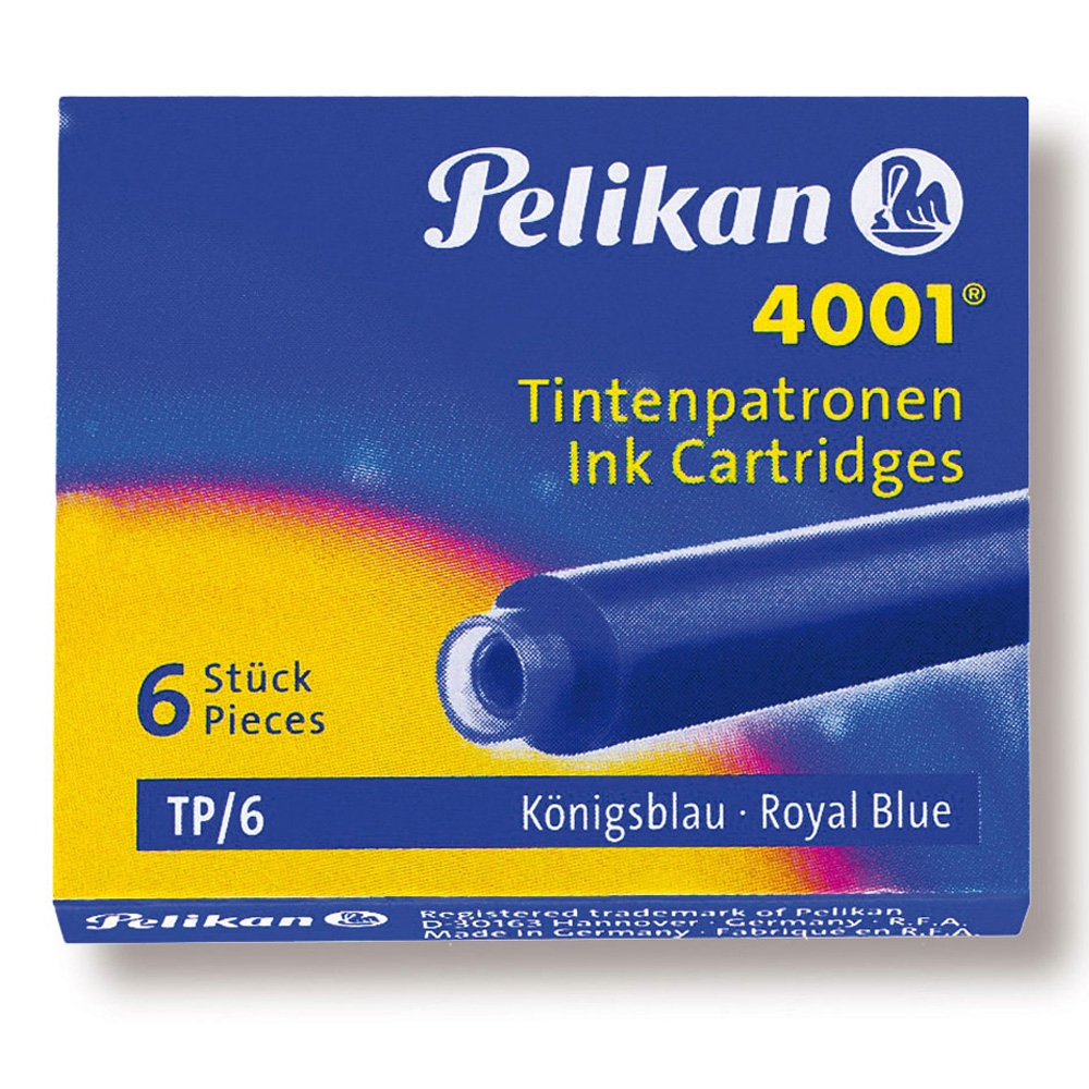 Set 6 patroane mici - Pelikan 4001 Royal Blue | Pelikan