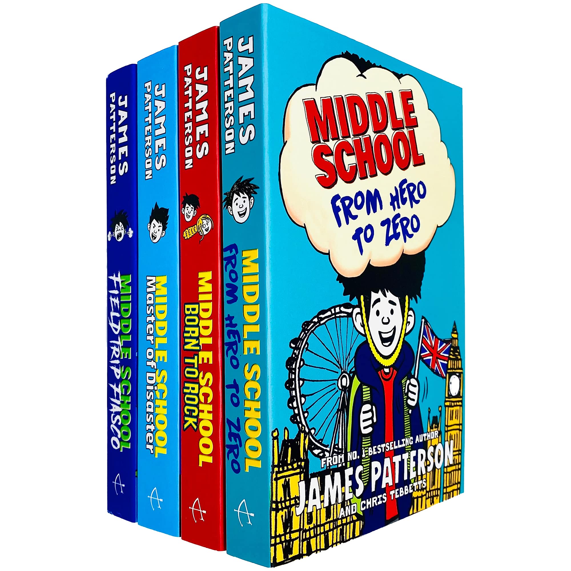 Middle School Series Books 10 - 13 Collection Set | James Patterson