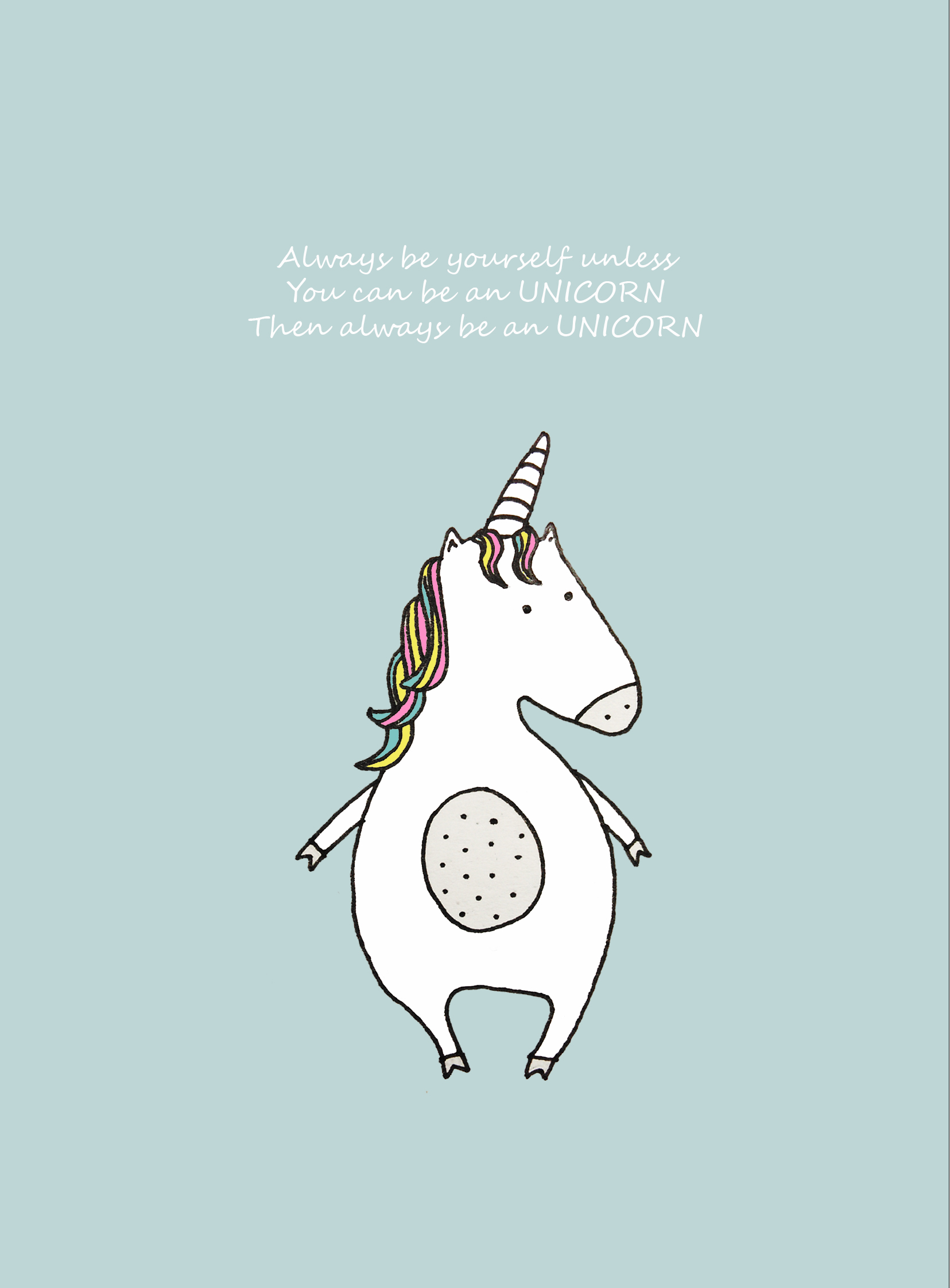 Felicitare - Unicorn - Mai multe culori | Zsazsa Notebook