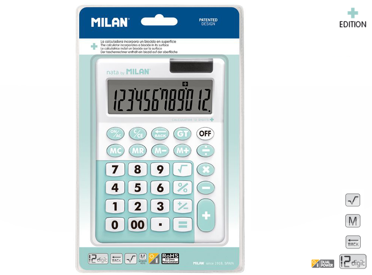 Calculator stiintific antibacterial - Albastru | Milan