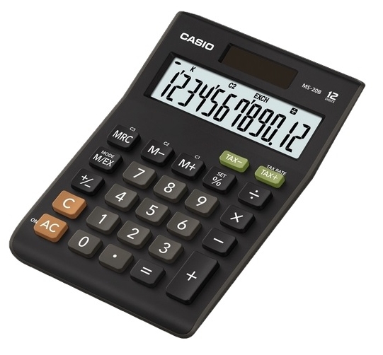 Calculator De Birou - 12 Digits Ms-20b - Black | Casio