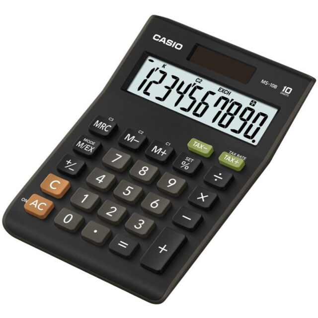 Calculator De Birou - 10 Digits Ms-10b - Black | Casio